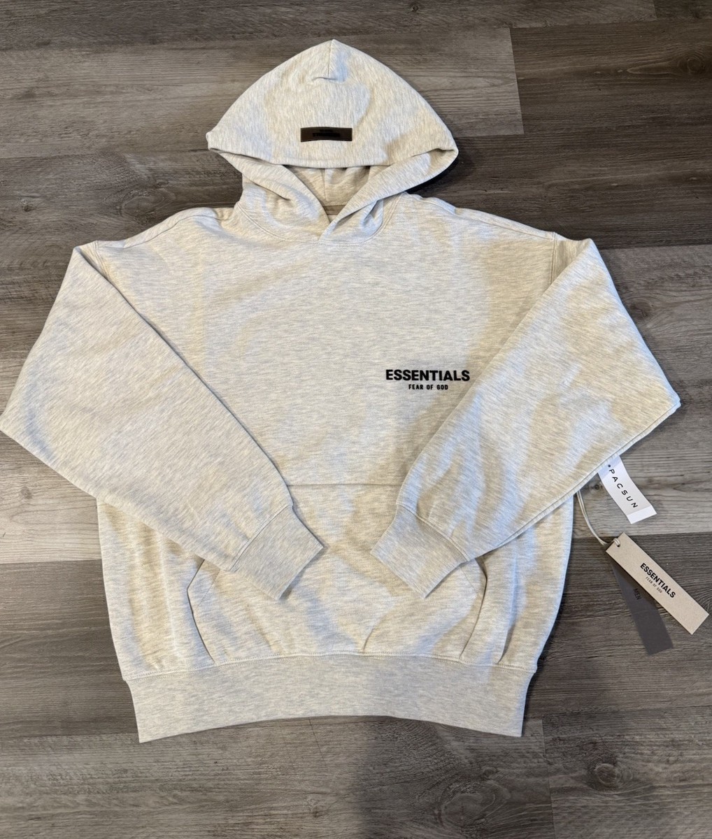 Fear Of God Essentials Hoodie Light Oatmeal (SS22) BRAND NEW WITH