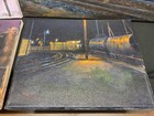 4 RAILROAD THEMED PAINTINGS BY D. BIGLANDS OIL ON CANVAS 14"X11" & 10"X8" 2 EACH — photo 4