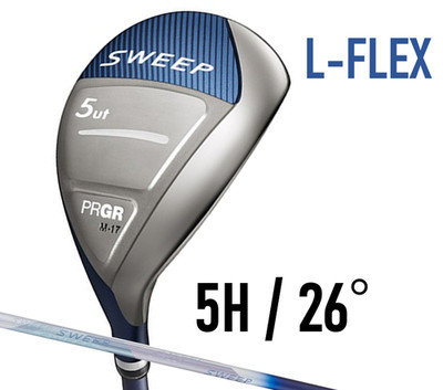 PRGR Sweep Ladies Hybrid Club 5H Loft 26° M30 L-Flex Graphite Shaft w/HC Womens
