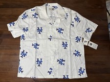 Aime Leon Dore ALD / New York Mets White Leisure Shirt Men’s Size XXL Brand New