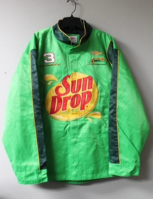 New NASCAR JR Motorsports Dale Earnhardt Jr. Sun Drop Uniform Nylon jacket men L - Image 1 of 4