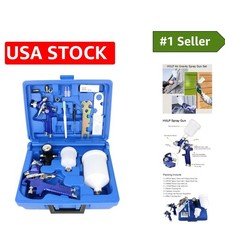 2-sprayer Hvlp Spray Gun Set - Efficient Paint Spraying For Art Model Making 2-sprayer Hvlp Spray Gun Set - Efficient Paint Spraying For Art Model Making