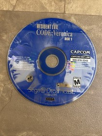 Resident Evil-CODE: Veronica (Sega Dreamcast, 2000) 2 Discs Only TESTED