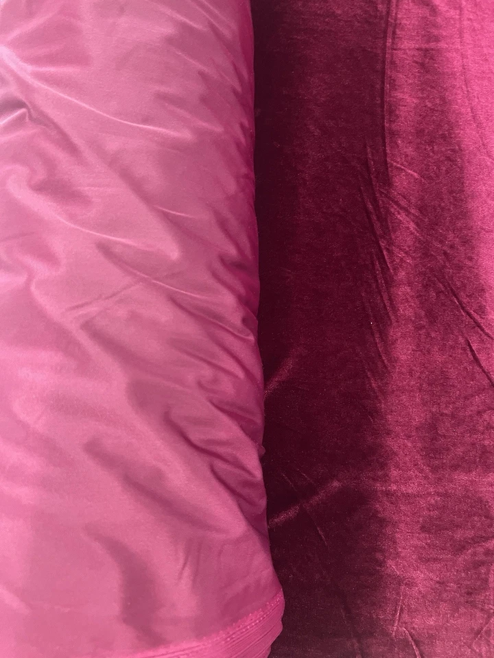 Purple Berry Velvet Fabric by Yard Soft Stretch Upholstery Sewing Material 152cm - Image 4 of 4