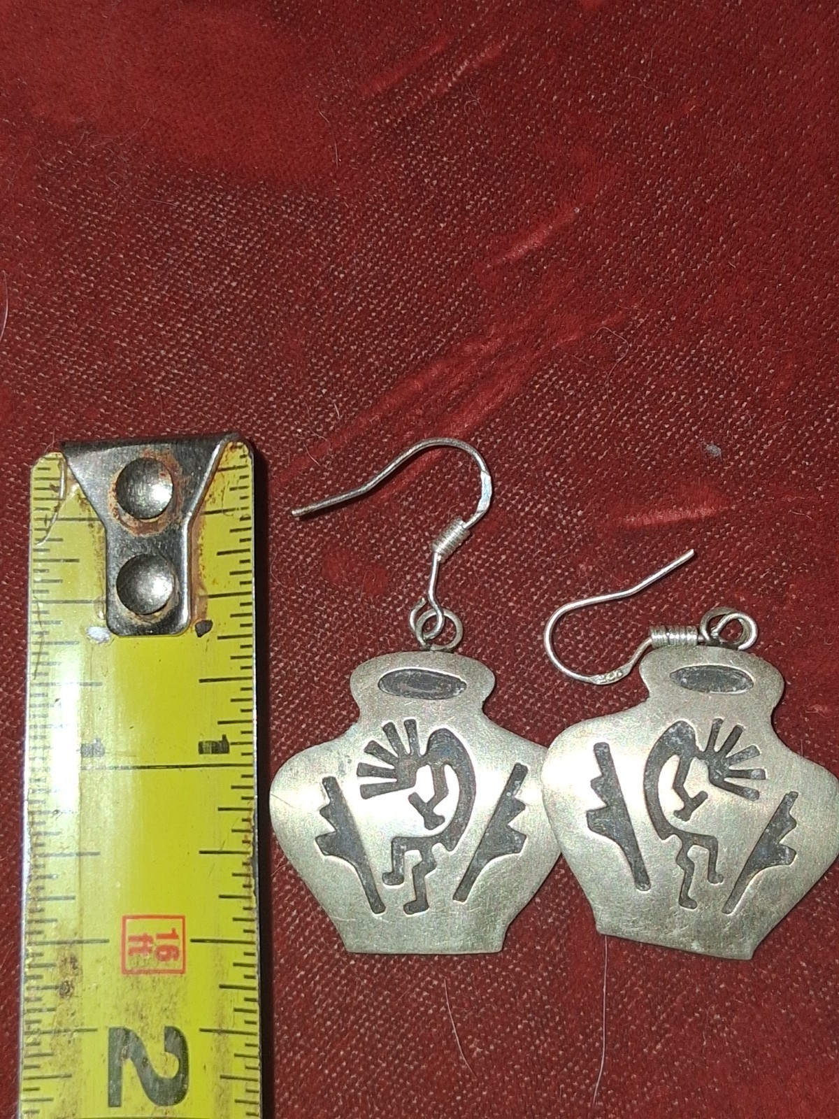 STERLING SILVER AUTHENTIC NATIVE DANGLE KOKAPELLI… - image 4