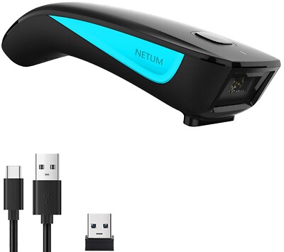 NETUM C830 Mini Wireless 1D Laser Barcode Scanner - Bluetooth Compatible