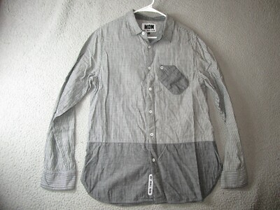 WOOLF ORIGINALS NEW YORK WON MEN'S L/S BUTTON SHIRT GRAY