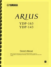 Yamaha Arius YDP-143 YDP-163 OWNER'S MANUAL