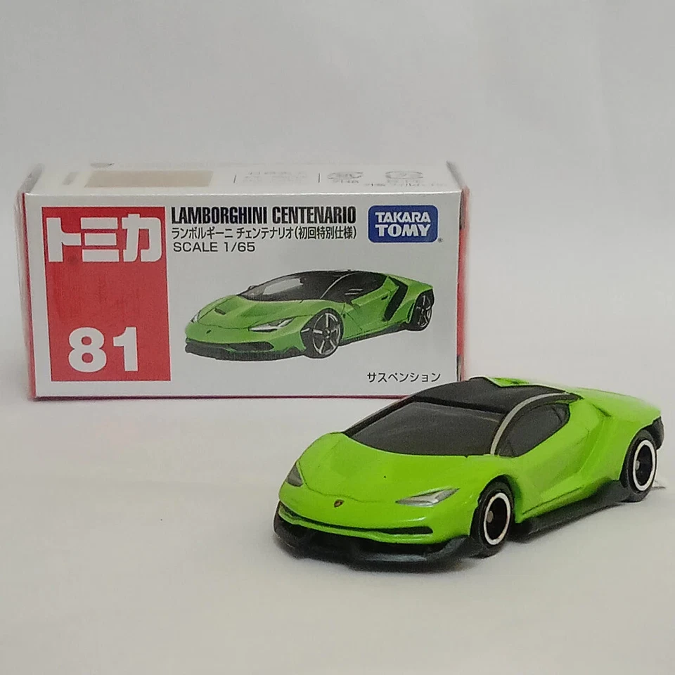 Зеленый редкий родстер Lamborghini Centenario Takara Tomy Tomica 81 1:65 - Изображение 3 из 4