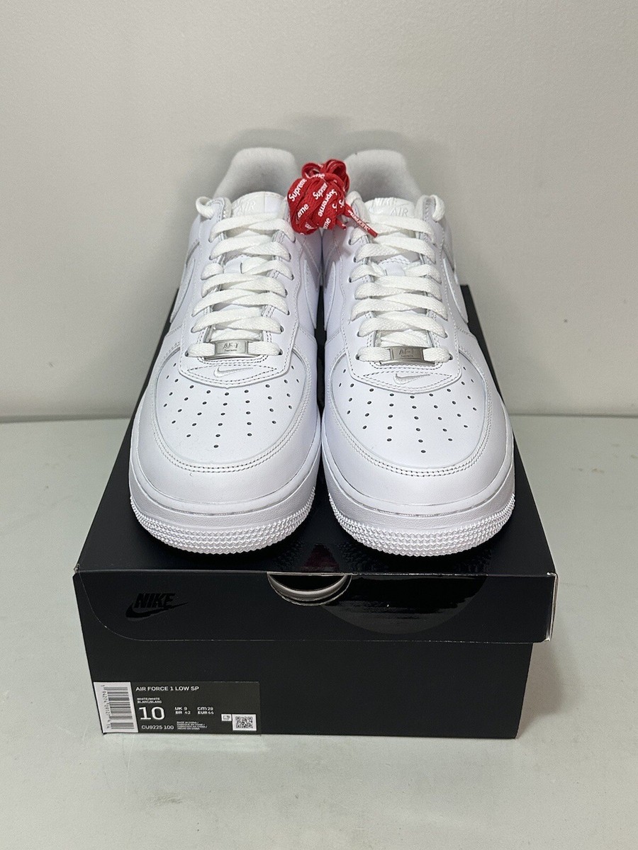 Supreme Nike Air Force 1 Low SP White Size 10 CU922-001 Supreme Nike Air Force 1 Low SP White Size 10 CU922-001