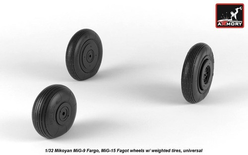 Armory Models AR AW32013 Scale 1:32 Mikoyan MiG9 Fargo/MiG15 Fagot early wheels - Picture 4 of 24