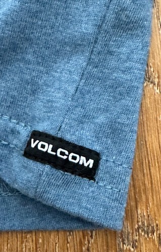 VOLCOM Youth Kids Boys 7 / XL Indigo Blue Striped T-Shirt with Chest Pocket New - Picture 4 of 6