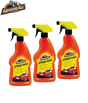 Set 3x Spray ARMOR ALL Speed Wax Spray Politur & Wachs 500 ml Karosserie