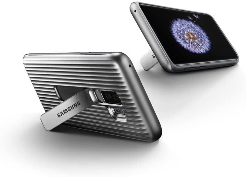 Samsung  Protective Standing Cover for Galaxy S9 Plus - Silver