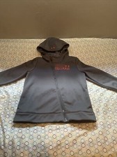 Under Armour Storm Gray Jacket Hooded Youth Large Cold Gear Loose Fit