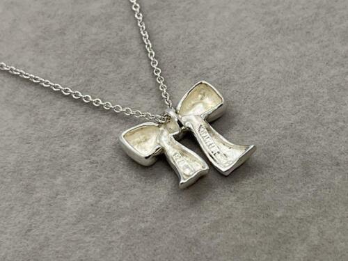 tiffany & co.bow ribbon necklace pendant silver 925 - Picture 4 of 5