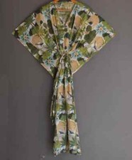 Indian Vintage 100 Cotton Long Beach Maxi Kaftan Dress One Size Caftan Kimono