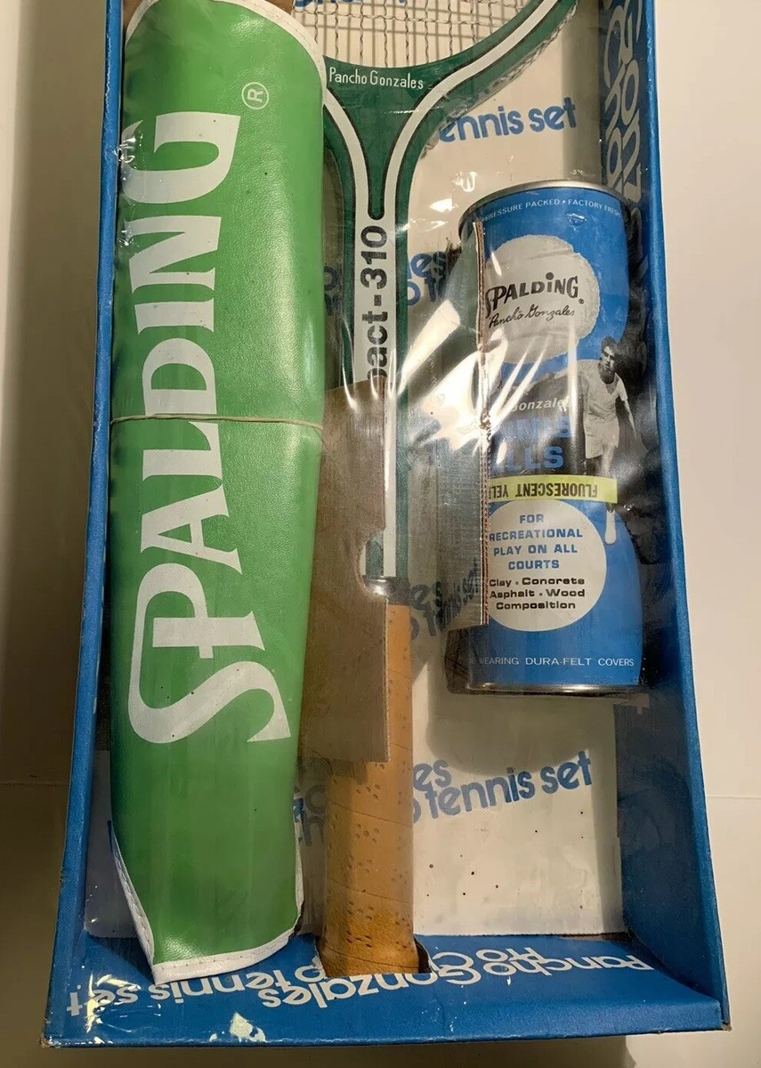 Raquette De Tennis Vintage Spalding Impact 310 - Bois, Pancho Gonzales, Années 80