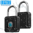 Bluetooth Fingerprint Padlock For iOS/Android Keyless Smart Lock IP67 Waterproof