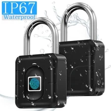 Bluetooth Fingerprint Padlock For iOS/Android Keyless Smart Lock IP67 Waterproof