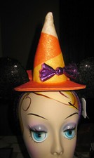 Disney Minnie Mouse Halloween Witch Sequined Ear Headband
