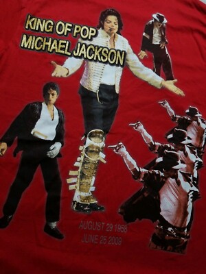 Rare Vintage Michael Jackson RIP Bootleg Rap Tee Band Tour T Shirt