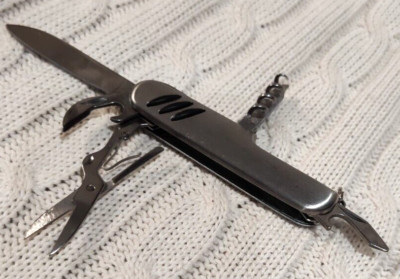 Stainless Steel 7-In-1 Multi Tool Folding Pocket Knife Camping Outdoor