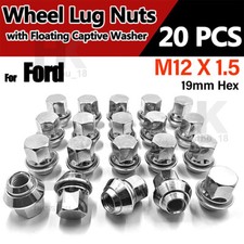 20 x ALLOY WHEEL NUTS FOR FORD FOCUS MK 1 2 3 RS M12 x 1.5 19MM STUDS LUGS BOLTS