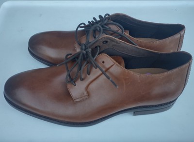 Cole Haan Men's Sawyer Plain Toe Derby Sz 8.5 Shoes C35107 - British Tan  