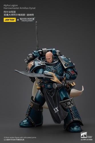 JOYTOY Warhammer 1/18 Action Figure Alpha Legion Harrowmaster Armillus Dynat - Foto 13 di 16