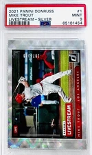 2021 Panini Donruss Mike Trout “Livestream” Silver SP #/349 PSA 9 🔥 Beauty