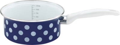Casa Royale Stielkasserolle ''Dots'', Ø ca. 16 cm - Blau