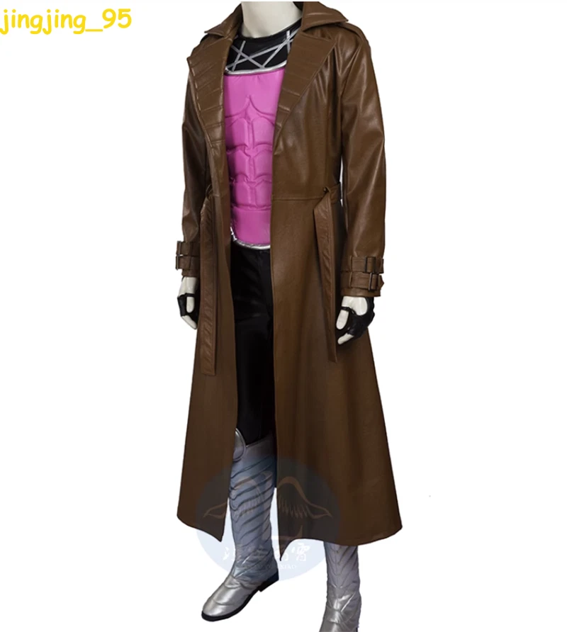 X-Men Gambito Cosplay Disfraces Para hombres Halloween Conjunto Uniforme Traje Completo Accesorio Foto 4 de 4