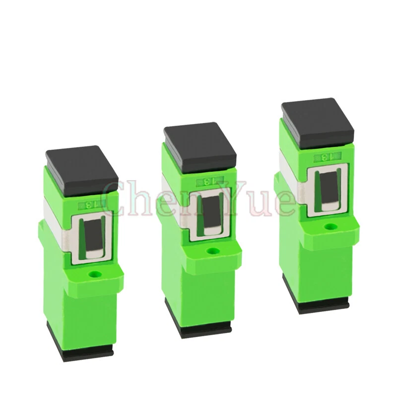 100pcs SC APC Simplex Single-mode Fiber Optic Adapter SC Optical Fiber Connector - Image 4 of 4