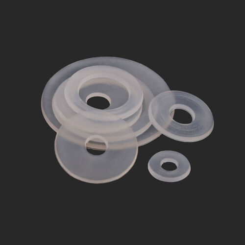 Guarnizione per rondelle morbide trasparenti in plastica nylon per bulloni e viti M2 M3 M4 M5 M6 - M20 - Foto 1 di 7