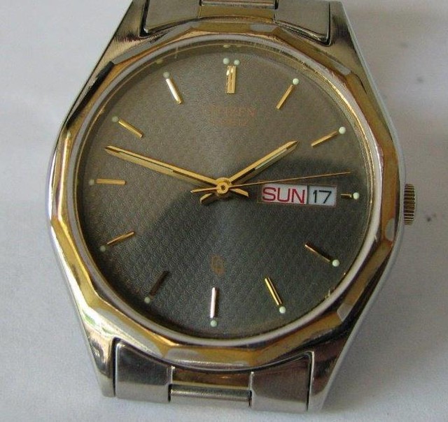 Citizen Orologio 6100 Quartz Watch Stainless Steel Day Date Vintage Ct666  Com for sale online | eBay