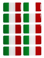 Bandiere Italia - Set adesivi 3D adesivi decorativi per auto auto moto: set d...
