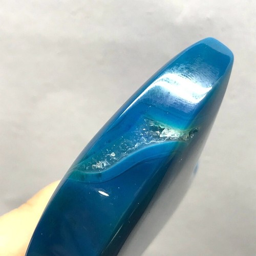 140G Rare Blue Agate Quartz Moon Crystal Quartz Specimen Mineral Healing - Picture 8 of 12