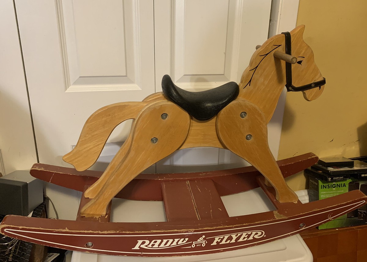 Moover Wooden Rocking Horse ロッキングホース Wooden Rocking Horse - Natural Wood – Moovershop.com