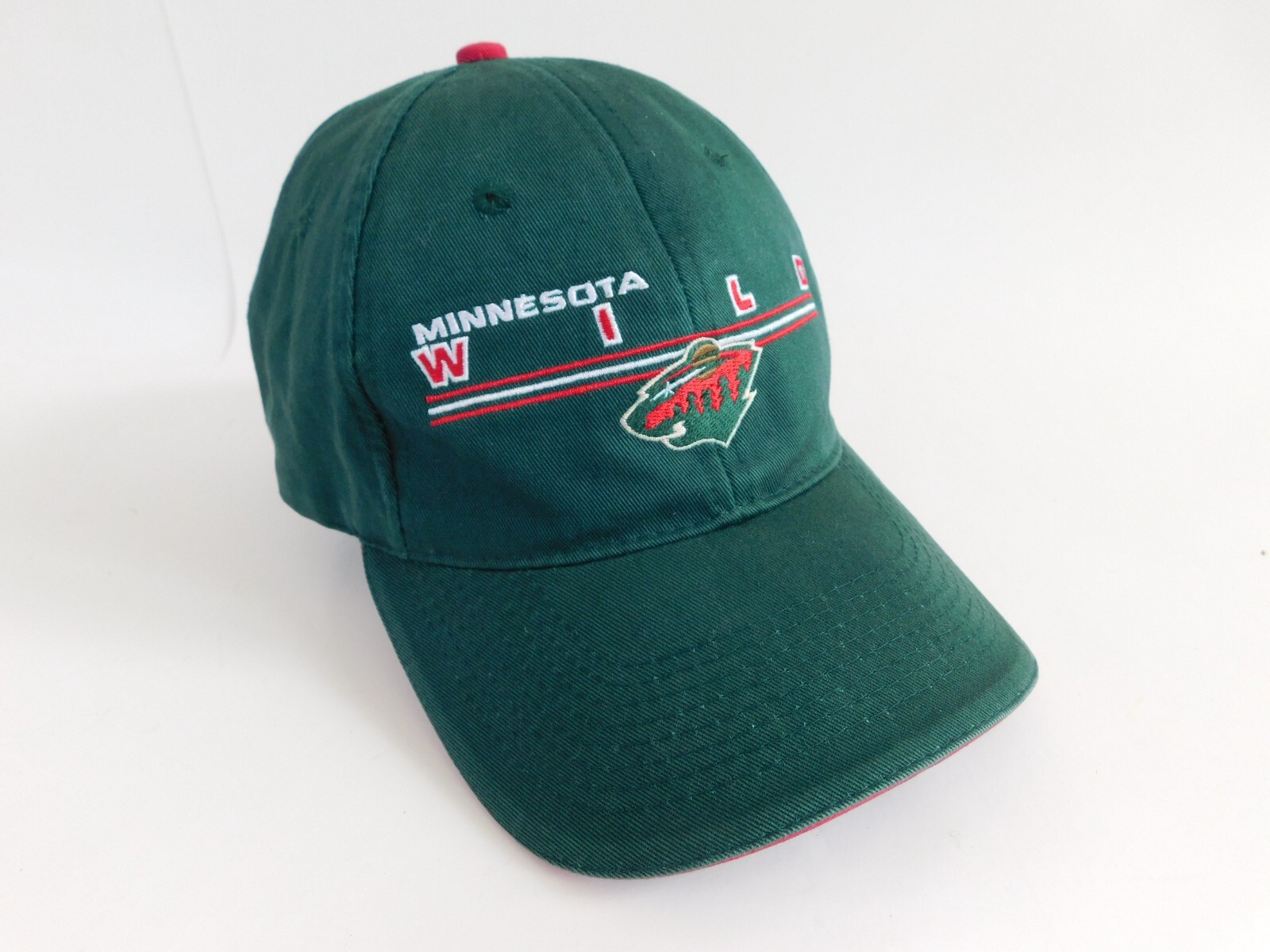 MN Wild Hat Baseball Cap Hook & Loop Adjustable N… - image 1