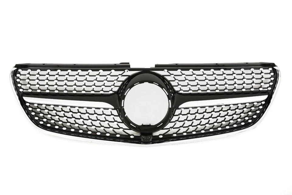 Parrilla de diamante negro brillante Mercedes Benz Clase V W447 2014-2019 - Imagen 2 de 4