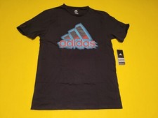 Adidas Mens Black The Go To Performance Tee Shirt Small NWT Graphics FREE SHIP