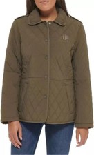 Tommy Hilfiger Ladies' Quilted Jacket Juniper Green XS
