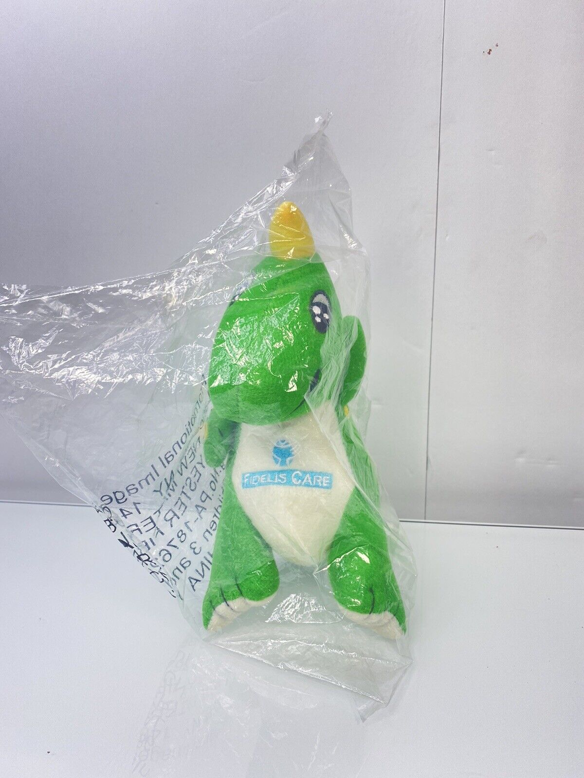 FIDELIS CARE MEDICAL CO. DRAGON PLUSH STUFFED ANIMAL DINOSAUR MARKETING  DOLL TOY