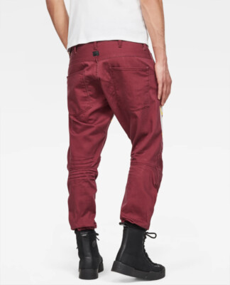 G-Star RAW Men's Ox Blood 5622 3D Tapered Color Inza Denim