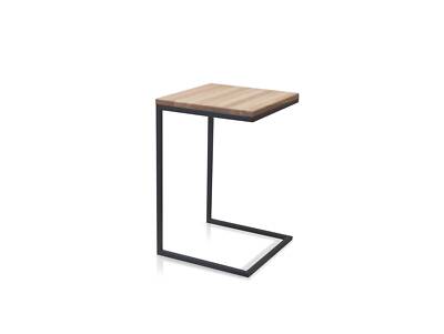 Laptoptisch Beistelltisch Tisch Couchtisch DANALI Eiche Massivholz Metallgestell