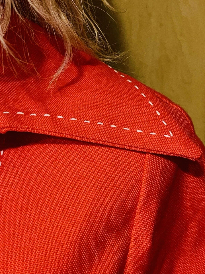 Vintage White Stag Red Blazer And Pants Big White Stitching 70’s Petite Small - Image 4 of 4