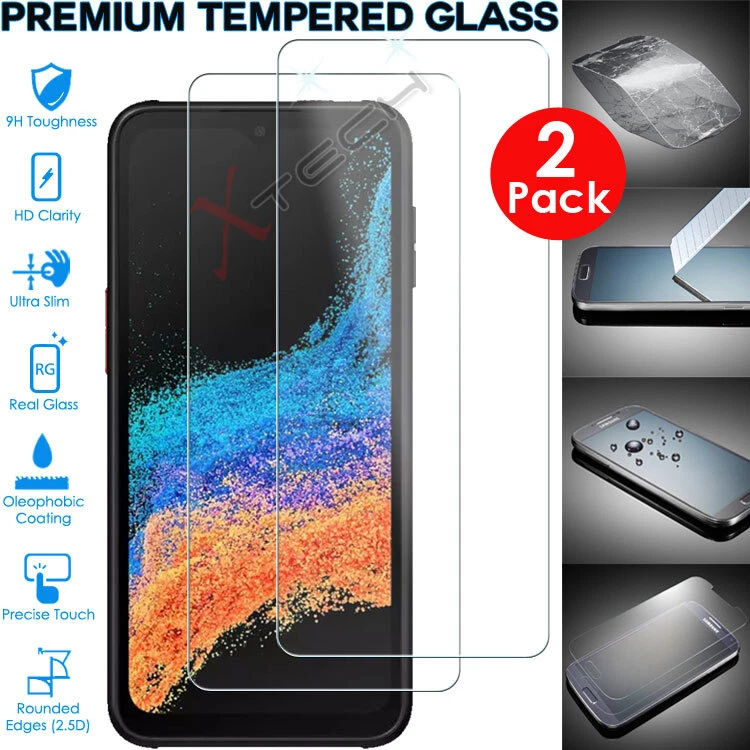 NOT SPECIFIED 2x 100% Genuine TEMPERED GLASS Screen Protector for Samsung Galaxy XCover 6 Pro