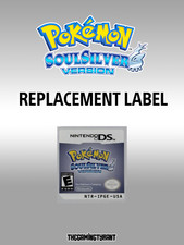 Pokemon SoulSilver Replacement Label