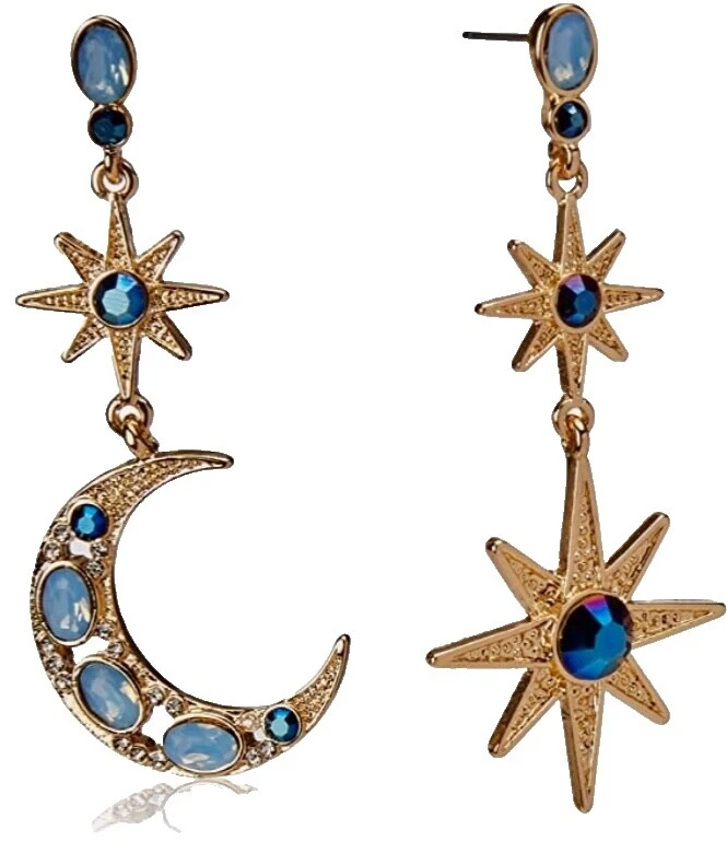 Betsey Johnson Corpos celestes e Signos do Zodíaco Brincos